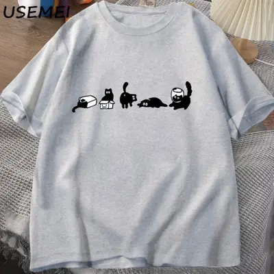 Image de T-Shirt Chat Maman - Drôle & Surdimensionné