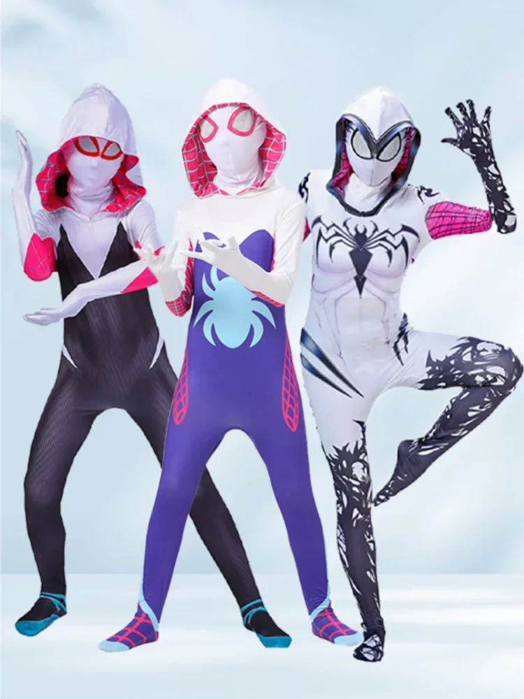 Image de Costume Gwen Fantôme Araignée - Cosplay Halloween Sexy