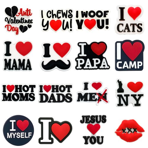 Imagen de Dije para Zapatos 'I Love Moda' - Accesorio Romántico para Hombre y Mujer