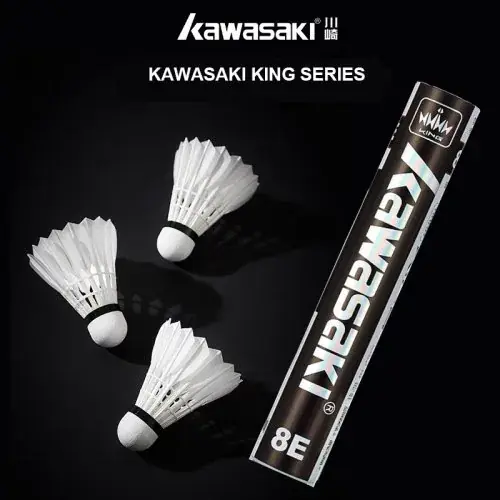 Image de Volants de Badminton Kawasaki - Pack de 12 pour Entraînement Haut Niveau