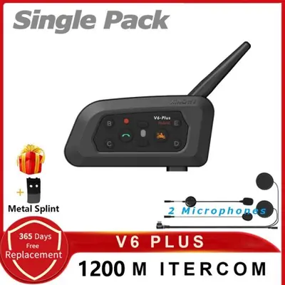 Image de Casque Bluetooth Moto Xinowy V6 Plus - Interphone 1200m