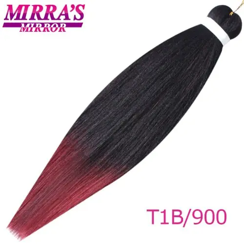 Image de Extensions Tresses Synthétiques Brun Ombre - Douceur Yaki