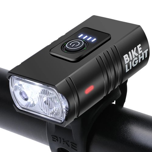 Afbeelding van USB-oplaadbare T6 LED-fietslicht met 6 modi – Vooraan fietskoplamp voor MTB, veiligheid bij nachtrijden, zaklampfunctie