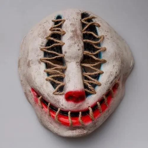 Image de Masque Joker Cosplay - Demi-Visage en Latex