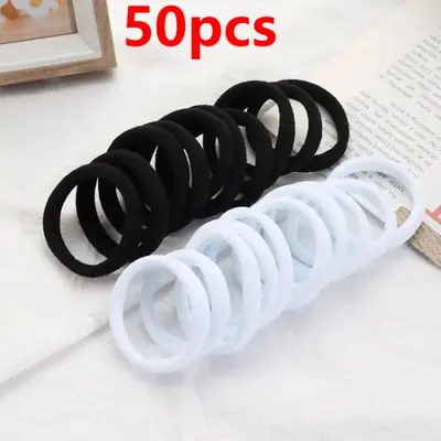 Image de 50 Scrunchies Couleurs Bonbons - Accessoires Cheveux Tendance