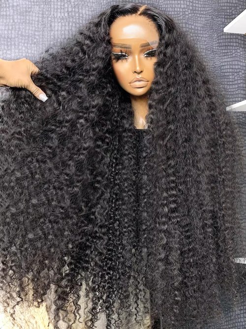 Perruque Bouclée 40" Brésilienne Naturelle Sans Colle