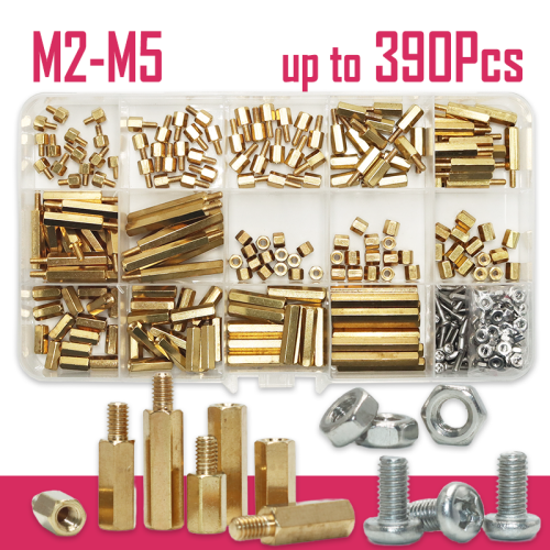 Imagen de Kit de Separadores M5 para PCB - Tornillos y Tuercas de Latón