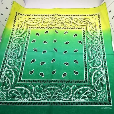 Image de Bandana Unisexe Noir Paisley - Style Hip Hop & Sport