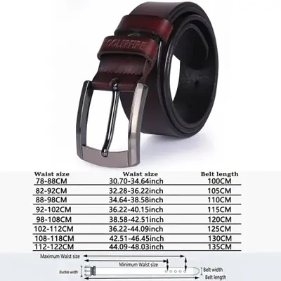 Image de Ceinture Homme Cuir Véritable Luxe