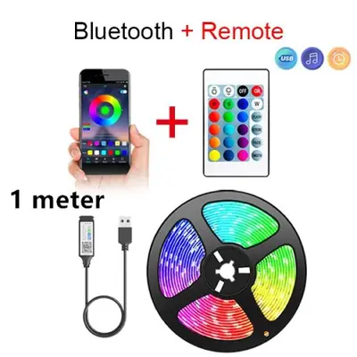 Image de Bande LED RGB Bluetooth - Éclairage Intelligent & Flexible