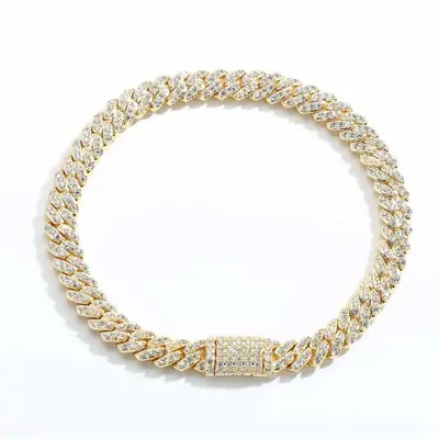 Image de Bracelet Hip Hop Bling Zircon Cubain 6mm