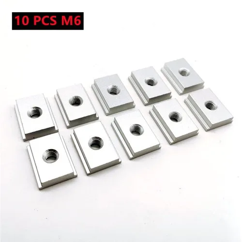 10 stuks M6 Zilver