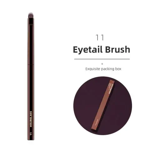 Image de Pinceau de Maquillage à Manche Métal - Série HG, Modèle au Choix