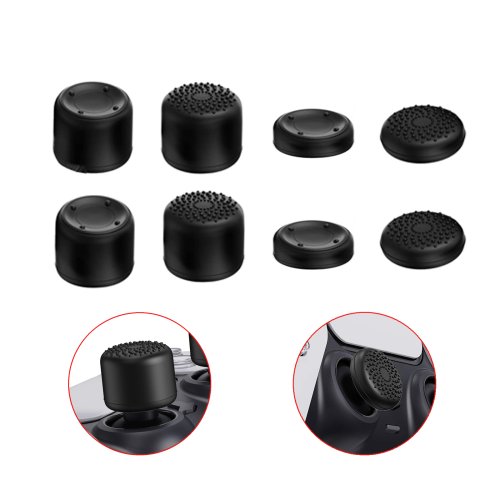 Imagen de Tapa de Agarre Analógica de Silicona para Mando PS5, PS4, PS3, Xbox 360 – Cubierta de Joystick con Alta Precisión y Comodidad – Pack de 8 Unidades