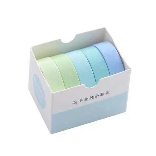 Image de Ruban Washi Coloré - Set de 5 Rouleaux Morandi