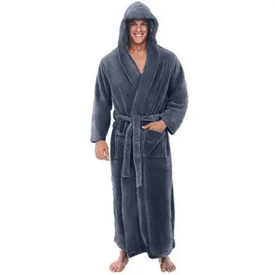 Image de Peignoir Homme Luxe en Peluche - Ultra Doux & Confortable