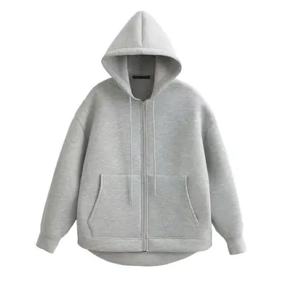 Veste Grise à Capuche pour Femme - Automne & Hiver