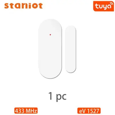 Image de Alarme Sans Fil Tuya 433MHz - Capteur Porte/Fenêtre Intelligent