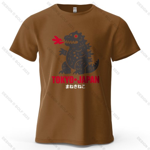 Afbeelding van Tokyo Dinosaurus Gedrukt Heren T-shirt 100% Katoen Oversized Japanse Harajuku Grafische Tees Voor Vrouwen Tops Tees Casual Streetwear