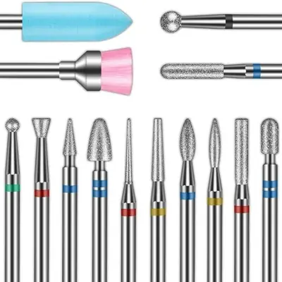 Image de Kit de Fraise pour Ongles 13 Pièces - Polissage & Ébavurage