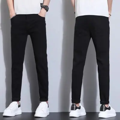 Image de Jeans Homme Slim Fit Stretch - Noir & Blanc