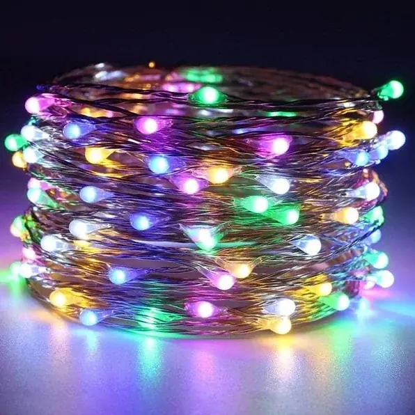 Image de Guirlande LED Dégradée - Éclairage Magique pour Chambre, Fêtes & Noël