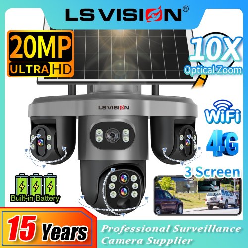 Bild von Outdoor Überwachungskamera mit 20 MP und Solarbetrieb – V380 Pro