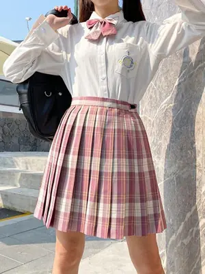 Image de Jupe Plissée à Carreaux Harajuku - Style Preppy & Sexy