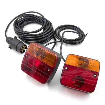Image de Feux Arrière de Remorque 12V - Câble 10m, 7 Broches