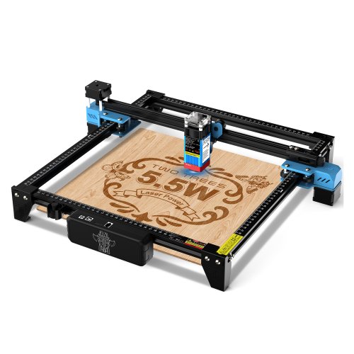 Afbeelding van Twotrees CNC Beginner TTS 55 Pro Lasergravuremachine met TTS 10 Pro - Professionele Lasergravure- en Snijmachine voor Acryl, Leer en Hout