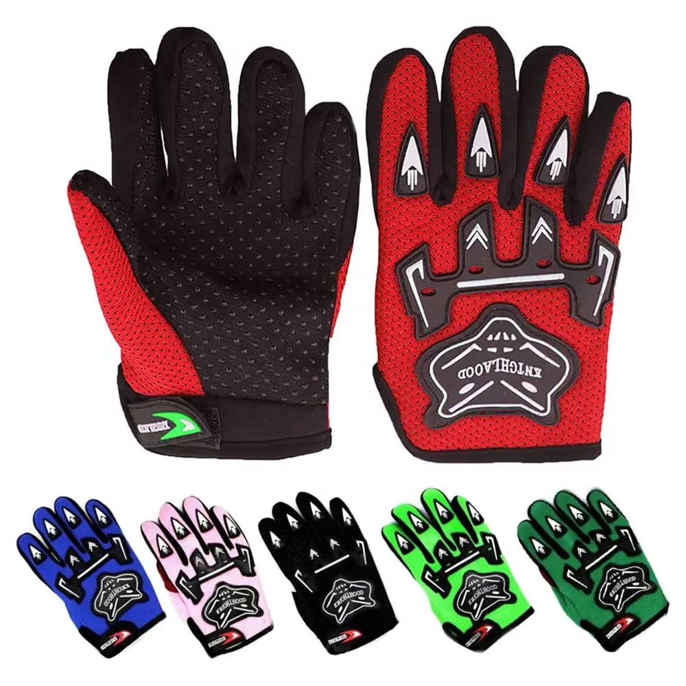 Image of Kids Full-Finger Motocross Gloves for Dirt Bike, ATV, and Off-Road Racing – Durable Protective Gear for Youth Riders