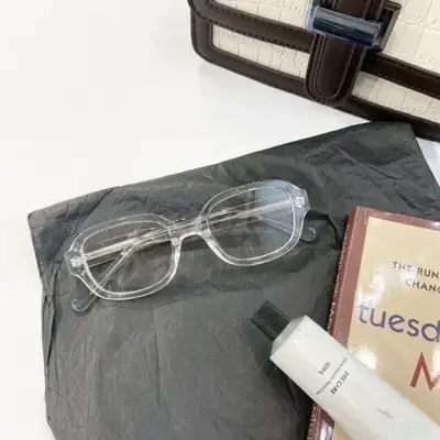 Image de Lunettes Vintage Y2K Rouge - Style Rétro & Protection Bleue