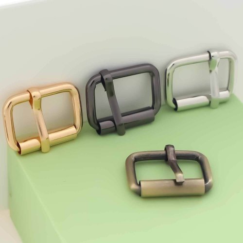 Imagen de Hebilla Deslizante Tri Glide de Metal con 5 Piezas para Correas Ajustables de Bolso y Cinturones - Accesorio DIY para Costura y Artesanía