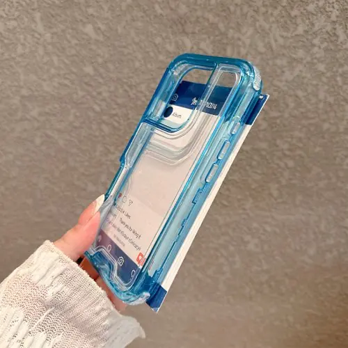 Image de Coque pour iPhone Transparente 3 en 1 Ultra Résistante