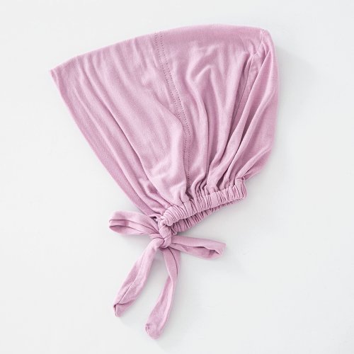 Imagen de 82 colores Tie Back Undercaps moda mujer Hijab interior gorro musulmán capó liso algodón islámico LICRA Jersey DEW Underscarf