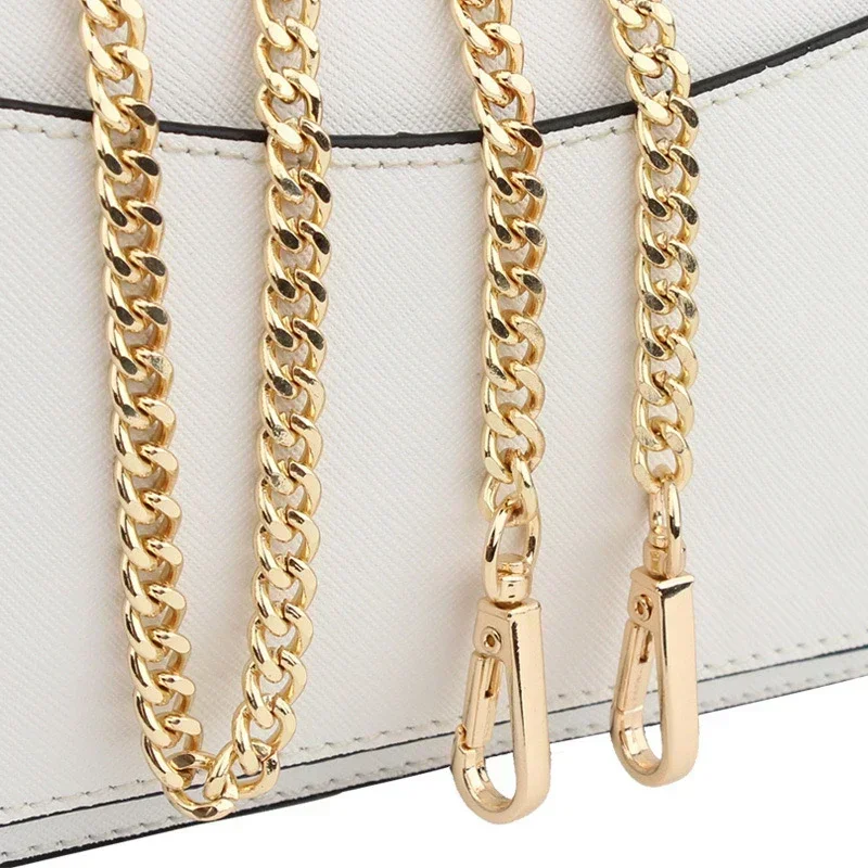 Image of Premium 120cm Aluminum Metal Bag Chain Replacement Strap for Hand-Woven Shoulder Bags – Detachable, Durable & Stylish DIY Accessory