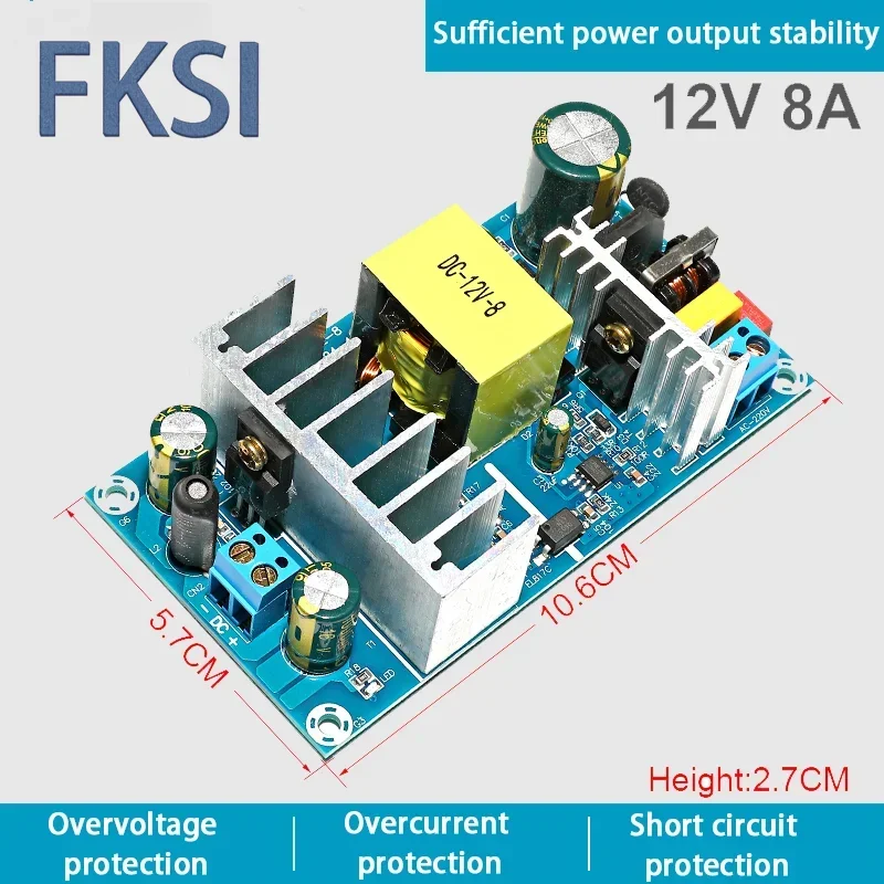 Afbeelding van Geïsoleerde AC-DC Schakelvoeding Module 110V/220V naar 12V, 24V, 36V, 48V met 1A, 2A, 4A, 6A, 7A, 9A Uitgang - Compacte Blote Board Voeding voor Elektronica en DIY Projecten