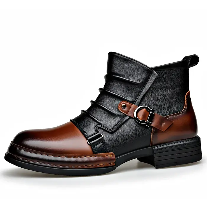 Image de Bottines Homme Automne-Hiver - Style Rétro & Confort