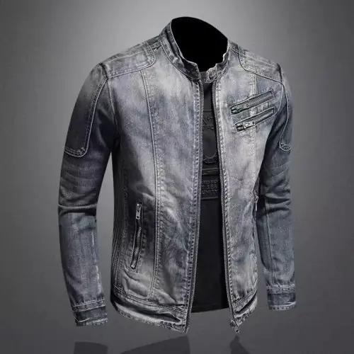 Image de Blouson Denim Homme Coupe Cintrée - Automne/Hiver 2024