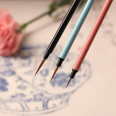 Image de Ensemble de 3 Pinceaux Nail Art - Précision & Durabilité
