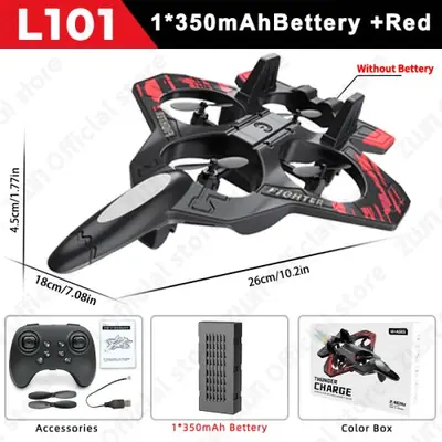 Image de Avion RC en Mousse avec LED - Planeur Télécommandé pour Enfants