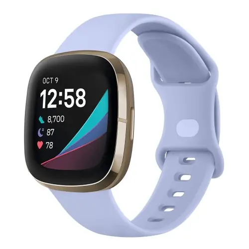Image de Bracelet Silicone pour Fitbit Versa 3/4 & Sense 2 - Élégant et Confortable