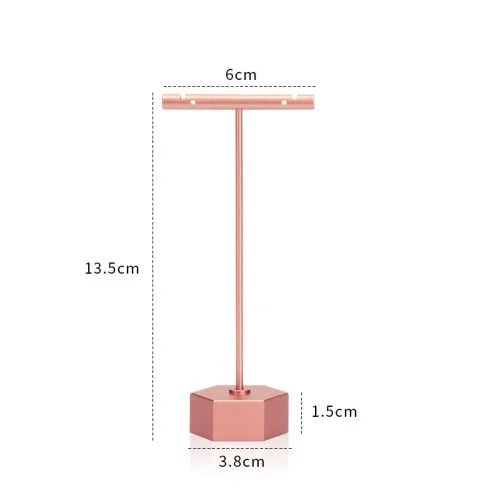 Hexágono oro rosa L