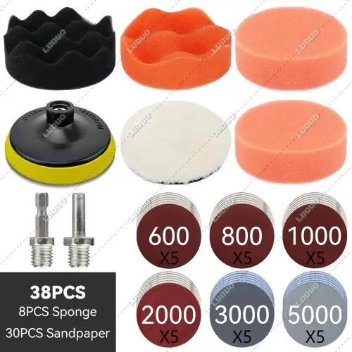 38 pièces de grain 600-5000