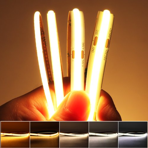 Imagen de Tiras LED COB Flexibles de 5m y 10m - Iluminación de Alta Calidad