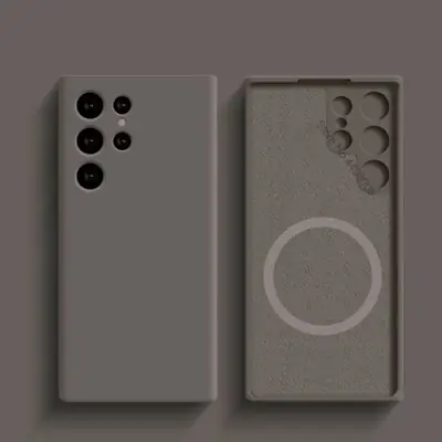 Image de Coque MagSafe Silicone Liquide pour Samsung S24/S23/S21/S22/S25 Ultra & A54/A15/A55/A35 5G