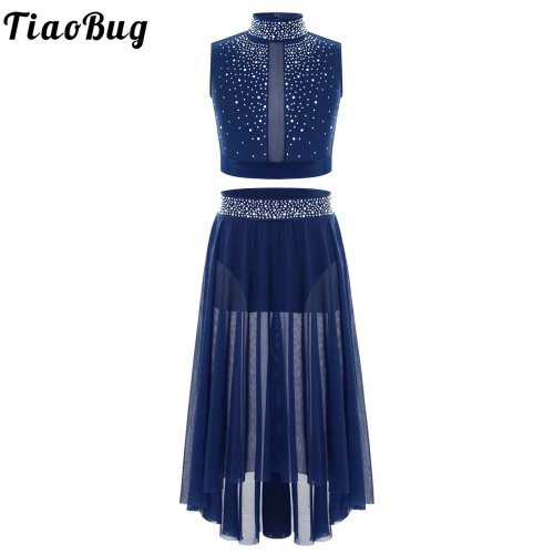 Bild von Elegantes Tanzoutfit für Mädchen – Strass & Chiffon