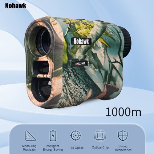 Image of NOHAWK Golf Laser Rangefinder USB Rechargeable with Slope Compensation For Golfer Range Finder Hunting Monocular