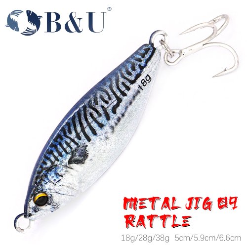 Image of Premium Metal Jig Bait Spinner with 3D Eye Design and Laser-Enhanced Spinning Blade for Sinking Action – High-Performance Fishing Lure with Strong Hook and Vibrating Vibration