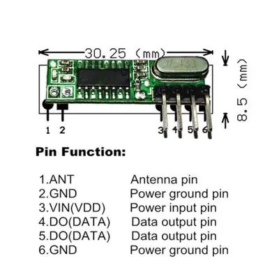 Image de Module RF 433 MHz pour Arduino - Émetteur/Récepteur Sans Fil
